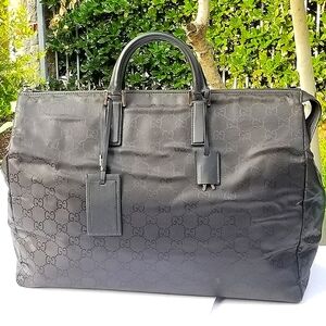 Fabulous Rare Vintage Gucci Imprime Duffle Weekender Luggage Travel  Boston bag